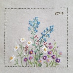 들꽃자수