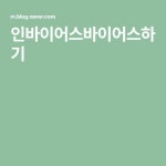 인바이어스바이어스하기