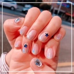 7 유니콘그라데이션네일 해가 지는 노을에 찍으니 또다른 분위기의 유니콘그라네일🦄 (+💎스와… | Uñas fáciles, Uñas