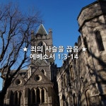 우리 주 예수 그리스도의 아버지께서  그리스도 안에서 하늘에 속한 모든 신령한 복을 우리에게 주시되  곧 창세 전에 그리스도 안에서 우리를... 