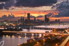 여의도와 한강 일몰 Yeouido and Han River sunset by Romain John | 500px