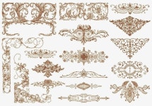 바로크, 경계, 화려하다 일러스트 PNG, 바로크 스타일의 경계 이미지 벡터, PSD 파일 - Pngtree