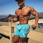 Mens Aesthetic Revolutions Print Gym Shorts | 근육