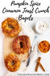 Pumpkin Cinnamon Crunch Bagels | Recipe | Pumpkin spice bagel recipe, Vegan pumpkin spice, Cinnamon crunch