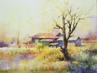 Watercolor landscape painting / 풍경 수채화