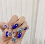 • Nail Design 자개 네일 ✨영롱함보소~! 2019 | 네일 아이디어, 옴브레 네일, 네일