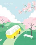 일러스트 - 클립아트코리아 :: 통로이미지(주) - 2021 | 그림, 일러스트레이션, 꽃 나무