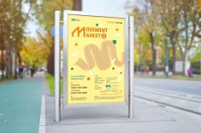 M market banner design | 축제