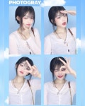 @i_am_young22 : 이거 프레임 너무 이쁘다,, 포토그레이 조명은... 이쁘다,, 포토그레이 조명은 말해뭐해🤍 파워쿨톤모드💙 | 예쁜 여자... 