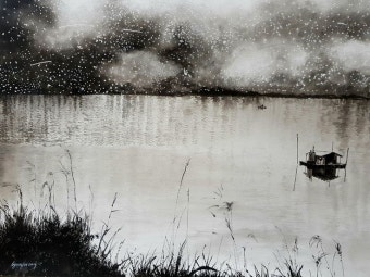 Park  hyun  ju-korea ( ink-and-wash painting 박현주 ) e-mail:alpaju2013@daum.net | Painting, Art, Ink