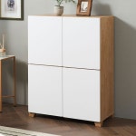 가온리빙 보넨 다용도 수납장, 일반형(오크화이트)