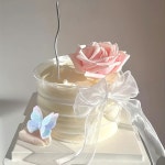 4pcs, 3d Butterfly Pearls Cake Topper, Butterfly Cupcake Toppers Happy Birthday Cake Topper For Girls Womens Birthday Cake Party... 