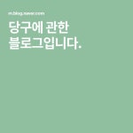 당구에 관한 블로그입니다., 2020