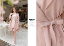 [(끈셋트)러플트렌치*trench coat/a0012촤르르~흐르듯 떨어지는 루즈핏으로여리여리한 무드를 담은스타일리쉬하고 여리여리한... 