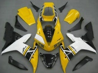 4 선물 YAMAHA R1 2002 2003 02 03 차체 세트 맞춤형 블랙 화이트 옐로우에 맞는 새로운 ABS 오토바이 페어링 키트