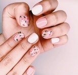 Pin by 봄이 김 on nailed it | Blush nails, Cherry blossom nails, Cherry blossom nails art