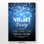 블루 혜성 스타 파티 포스터 템플릿 PSD 다운로드, 디자인 자료 다운로드 | Party poster, Star party, Party night