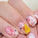 곰곰네일 ෆ 수진 합정네일🎀 캐릭터네일 엠보네일 on Instagram: 아이러브잉크,,,,💜 요렇게 산리오로 바꿔도 넘넘 귀엽쬬오오오 !!!... 