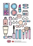 [✨paperdiy✨] Enid Make up💄toca boca hair salong | paper cosmetics 이니드 화장하기 종이놀이 토카보카 헤어살롱