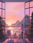 일러스트에 있는 Yeons님의 핀 | 풍경 그림, 시각 예술, 파스텔 그림