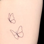 지브 - ZIV 감성타투 라인타투 미니타투 on Instagram: Butterfly🦋 Done at @doublegray_seoul . . . . . . . #감성타투 #타투수강생모집... 