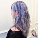 청보라 발레아쥬 💙💜🤍 #발레아쥬 #디자인염색 #バレイヤージュ #베이바이허슬기레몬점 #베이바이허슬기 #사라쌤 #발레아쥬 #염색탈색 #이벤트중