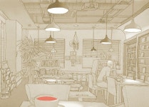 그림 - 우리동네 북카페 | Painting, Decor, Home decor