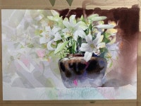 신종식수채화투어(유튜브) on Instagram: “대전화실 수채화 시연~”