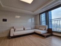 봄소와 [ 우솔 ] 5인용 아쿠아클린 패브릭 코너카우치 원목소파 Elevate Your Living Room with the Aquaclean Fabric Corner Couch... 