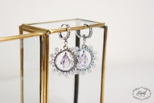 루릴닷컴 | [루릴닷컴] 보랏빛 이슬 : Pink Amethyst, Chalcedony | 쥬얼리, 핸드메이드