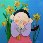 #꽃분이의 소소한 일상#박승희작가화가#seunghee park#그림#Acrylic on canvas | 그림, 수채화 삽화, 유화