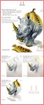 [펜톤미술학원] 국민대 기초조형평가 실기 유형 코뿔소_korea University Of Design Rhino [펜톤미술학원] 국민대... 