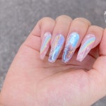 쥬네일 on Instagram: “청량한 무지개 유리네일🧊🌈 🎥youtube JOUNAIL - - - ෆ얼음시트 @the_favorigel_kr ෆ컬러 @dgel_korea... 