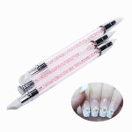 GRACEFUL3 Pcs 연필 스트 라스 헤드 네일 아트 브러쉬 네일 실리콘 브러쉬 아크릴 스트랩 무료 SHPPING AUG29 | Ongles uv, Stylo... 
