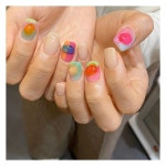 바야흐로여름 목동네일샵 Nail on Instagram: “젤리덩어리🤍 #덩어리네일 #젤리네일 #젤리빈네일 - - - - - ✔️070-4300-9492 ✔️목동로... 