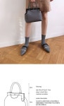 [PS.MARY JANE피에스메리제인]테레스백 [GREY] | Frame bag, Leather, Bags