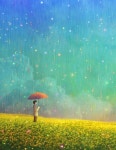 봄비의 색(The colors of spring rain) | Fotografi, Kartun, Payung