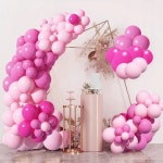 Baloon - H1006-03 / balloon set Triogift Pink Balloon Garland Arch Kit Wedding Birthday Party Decoration Kids Latex Ballon Baby... 