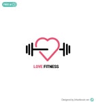 헬스장 로고 무료샘플 일러스트 다운로드 - free gym logo - 어반브러시