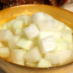 Pickled radish (Chicken-mu: 치킨무) | Pickled radishes, Maangchi recipes, Spicy recipes