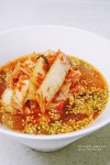 텁텁한 날 시원하게~ 김치말이 국수– 레시피 | Food, Cooking, Recipes
