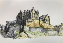 펜드로잉에 채색 | 그림 그리기, 스케치, 그림