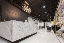 Premium hair salon 머뭄 울산본점 | • THE_K 울산,1인미용실 * 경대와 동선까지 놓치지 마세요! | 네일살롱 디자인, 뷰티 살롱 디자인, 살롱 디자인