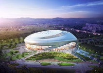 수원 제2 체육관 in 2021 | Futuristic architecture, Stadium design, Architecture