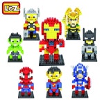 LOZ 다이아몬드 빌딩 블록 어벤져 스파이더 맨 슈퍼맨 배트맨 아이언 그림 장난감 어린이 선물 무료 배송 9 + | Gifts for kids... 