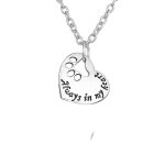 항상 곁에 내 심장 목걸이 채택 개 발 인쇄 태그 심장 펜던트 목걸이 (With images) | Heart pendant, Heart pendant necklace