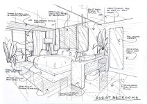 SaPa Hotel Accom | 인테리어, 스케치