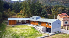 【광주 전원주택】 잣나무 숲을 짊어진, 부메랑 負메廊 : 네이버 포스트 - 2020 | 건축 디자인, 집 외관 디자인, 집 디자인