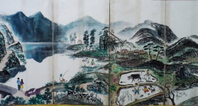 고향의 봄여름, 겨레붓그림,  한지. 100x50cm(이미지 포함) | 예술, 갤러리
