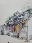 Seoul.... old Town - 2023 | 조경 그림, 어반 아트, 풍경 스케치